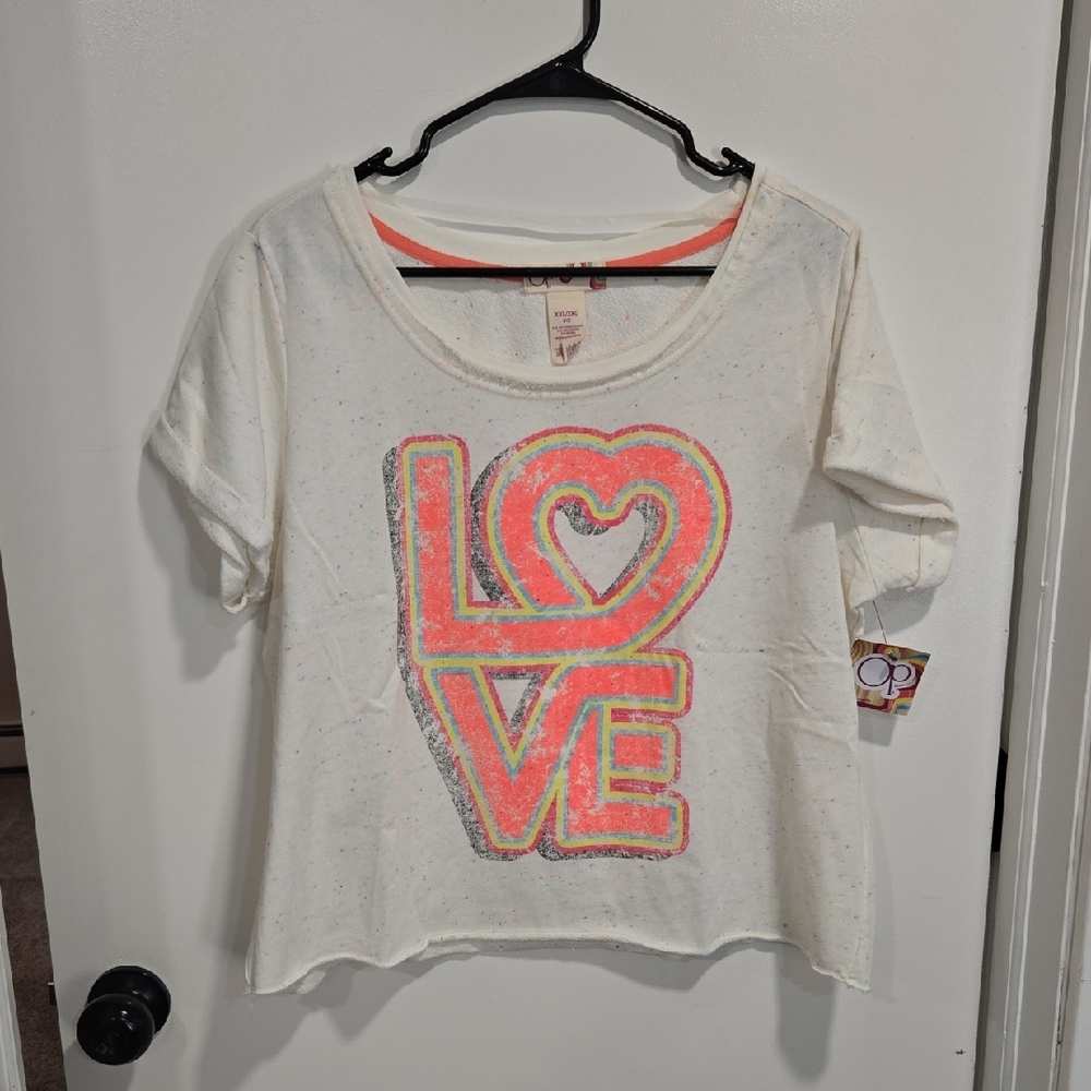OP Women's Tee with Neon Graphic
